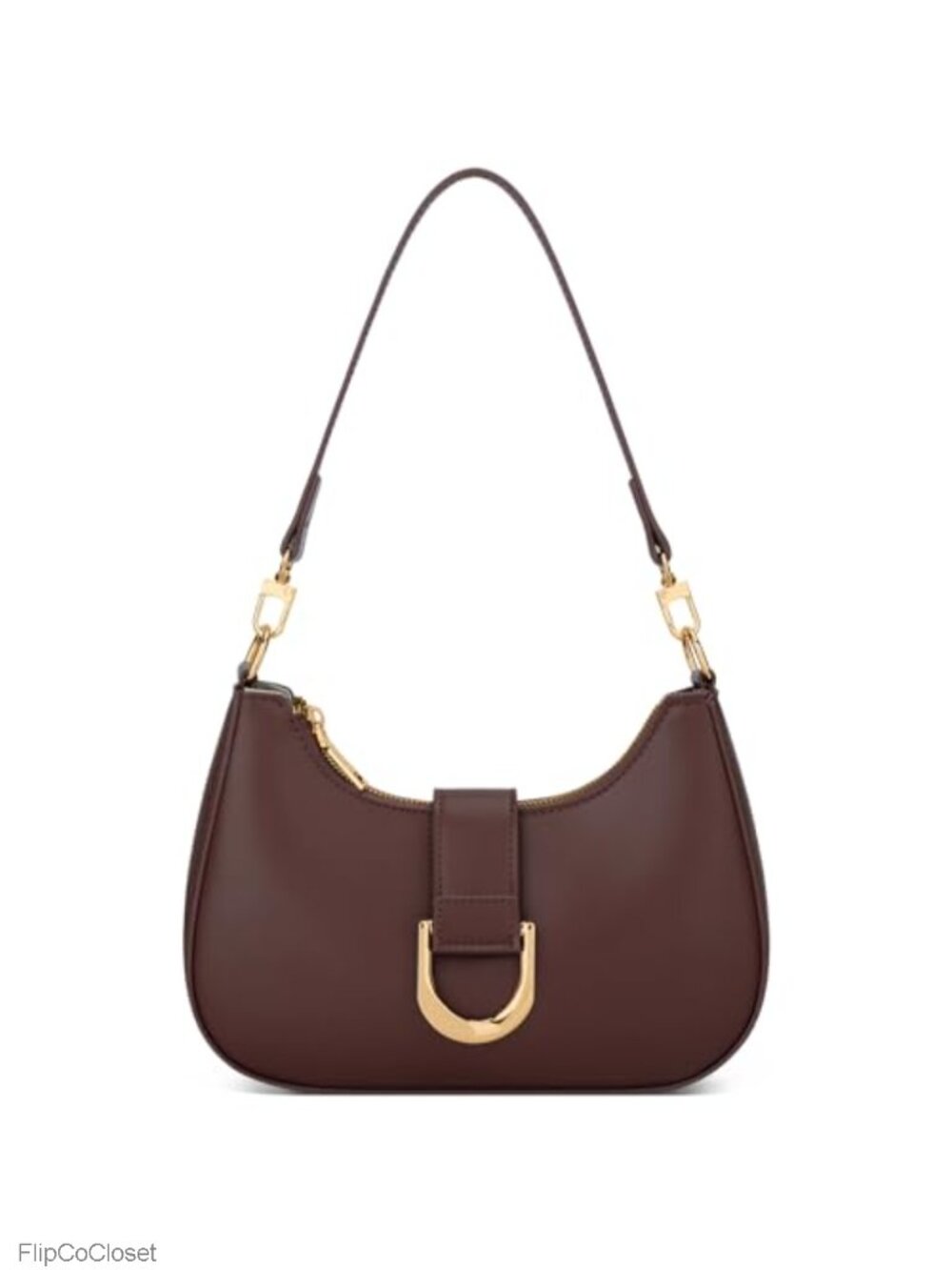 Crescent Shoulder Bag Vegan Leather Crossbody Purse Everyday